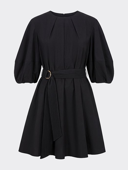 Платье из хлопка с поясом: фото №7