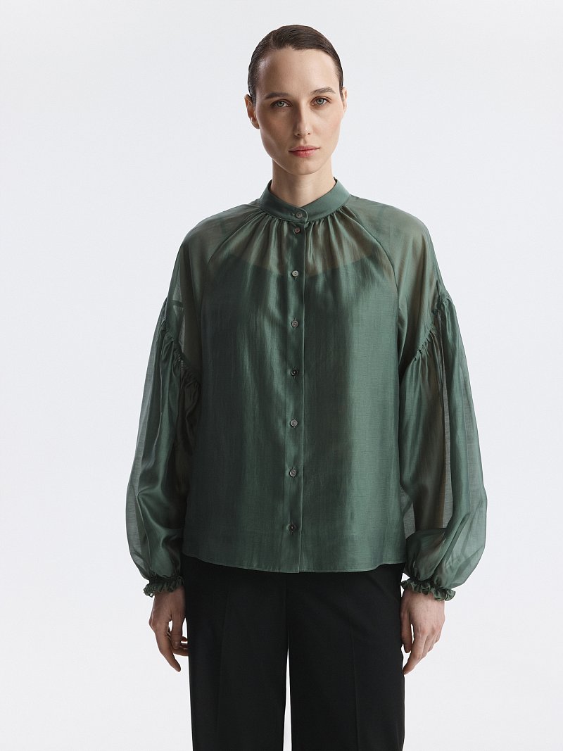 Свободная блуза из тенселя