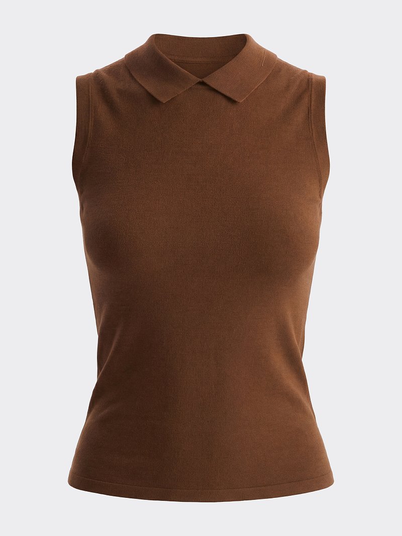 Топ с отложным воротником