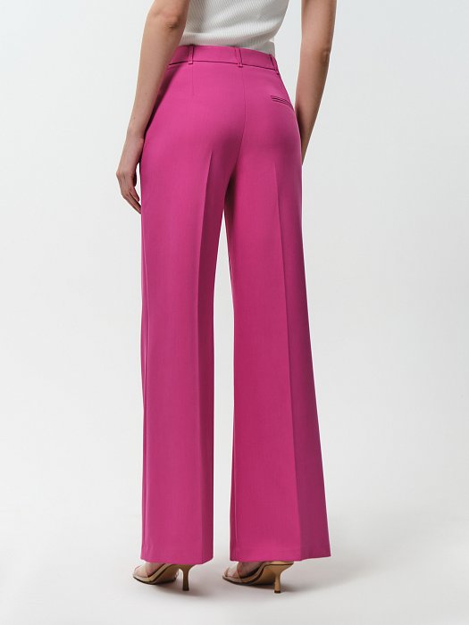 Прямые брюки из костюмной ткани: фото №4