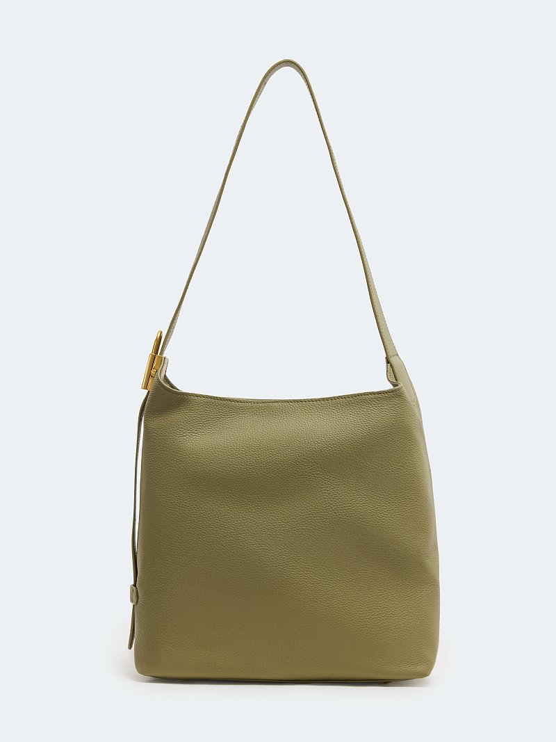 Кожаная сумка с кошельком