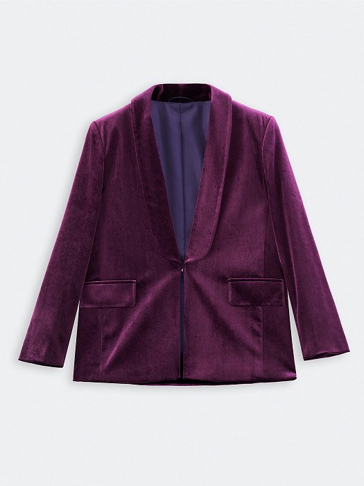 Жакет из бархатной ткани: фото №7