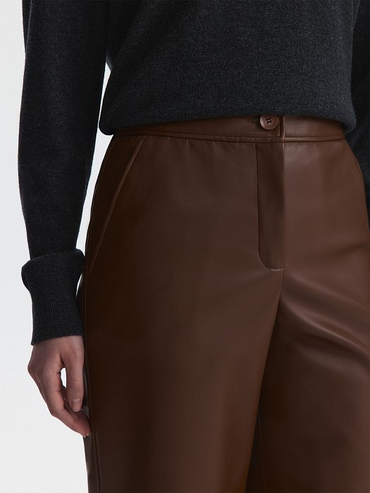 Брюки из искусственной кожи: фото №4