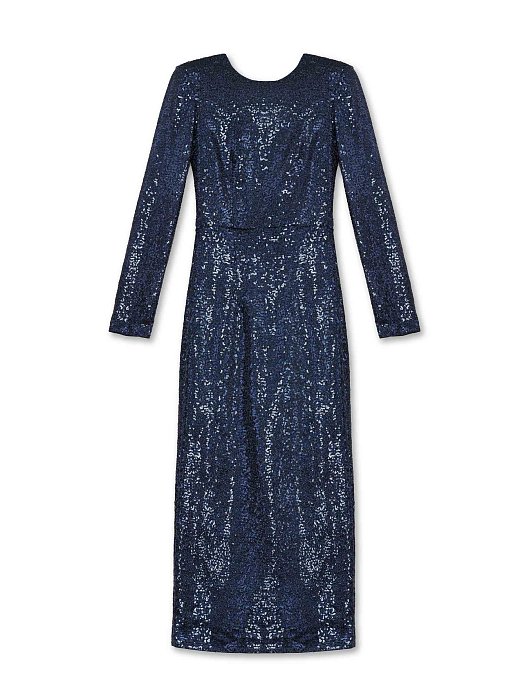 Платье-миди с пайетками: фото №7