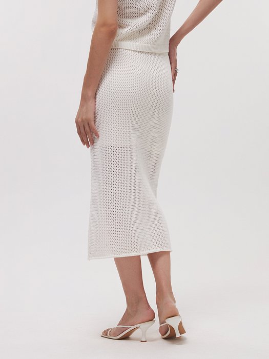 Вязаная юбка с пайетками: фото №4