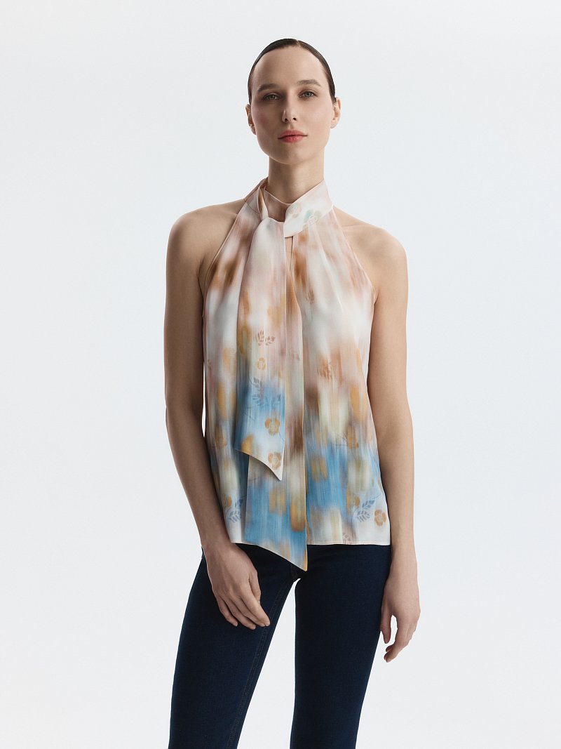 Атласный топ-халтер