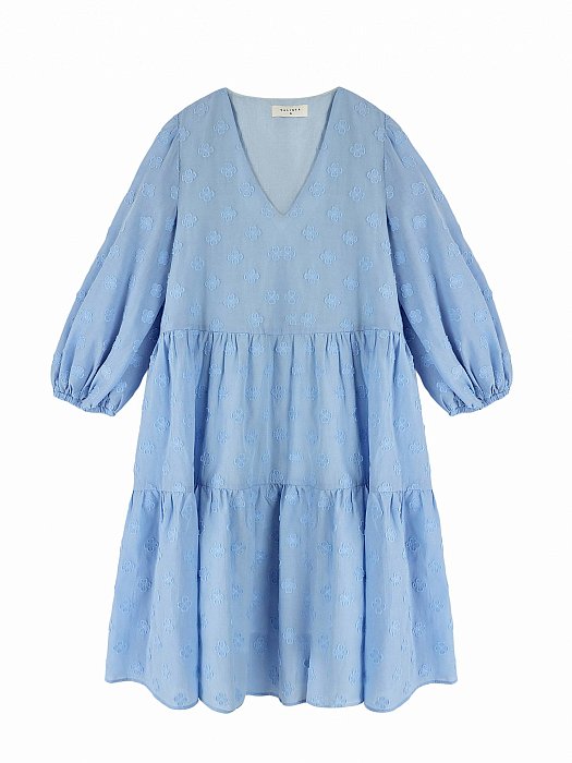 Трапециевидное укороченное платье : фото №8