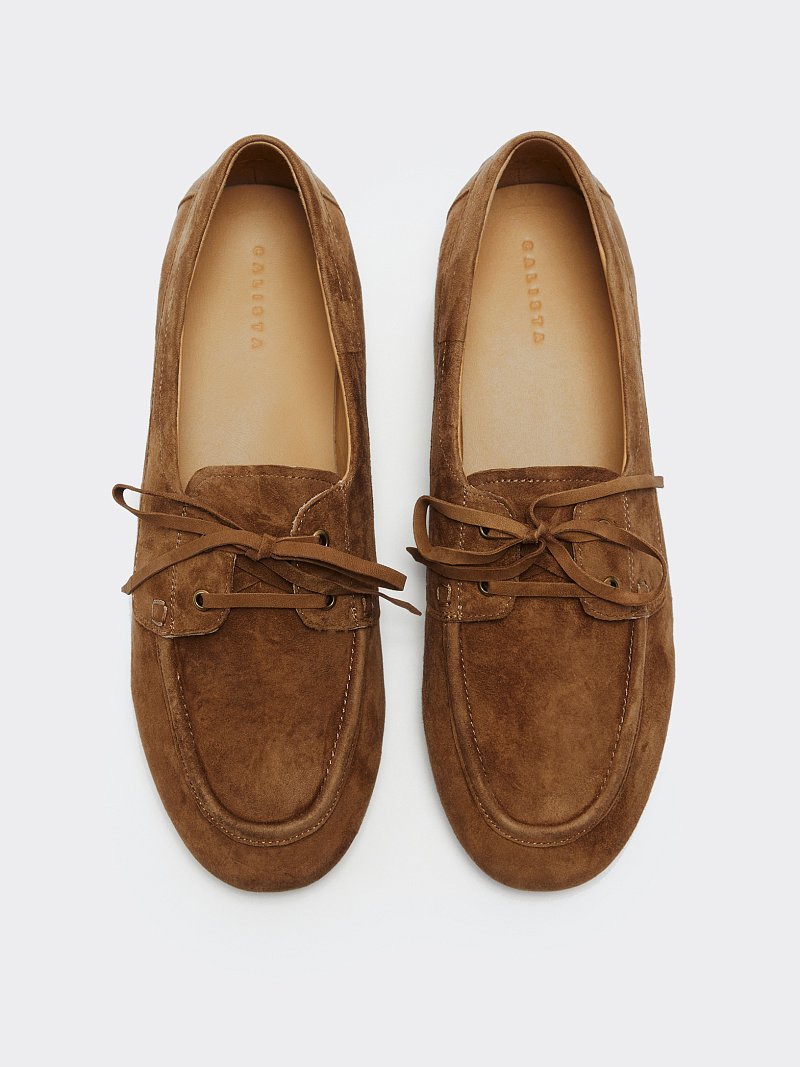 Полуботинки из натуральной замши