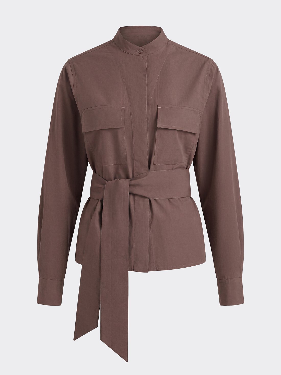 Блуза из 100% хлопка с поясом: фото №1