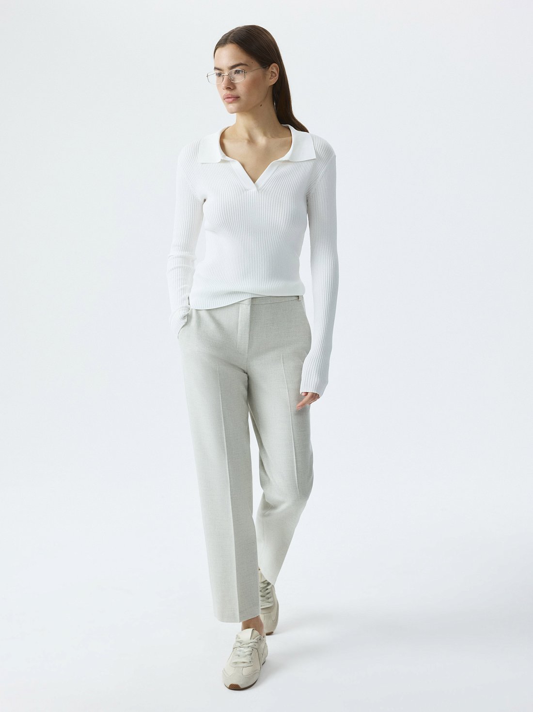 Брюки зауженного кроя: фото №1