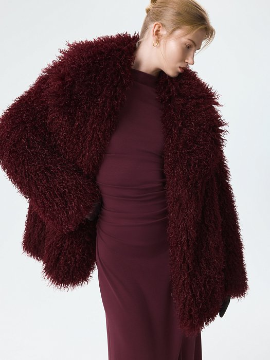 Утепленная шуба из искусственного меха: фото №3