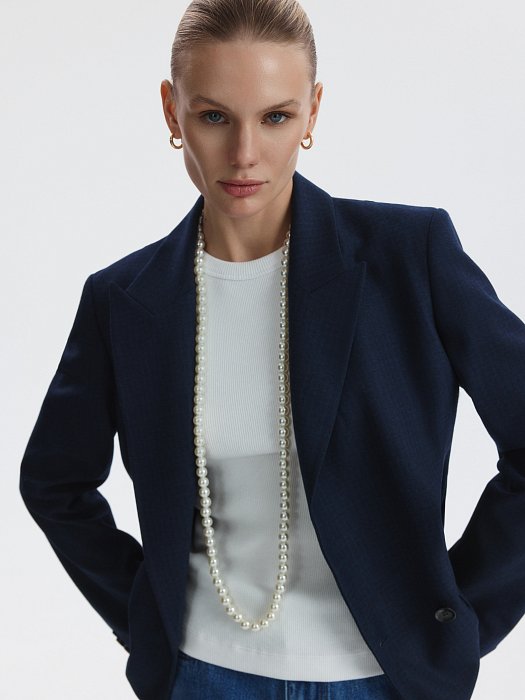 Двубортный жакет свободного кроя (Р158): фото №2