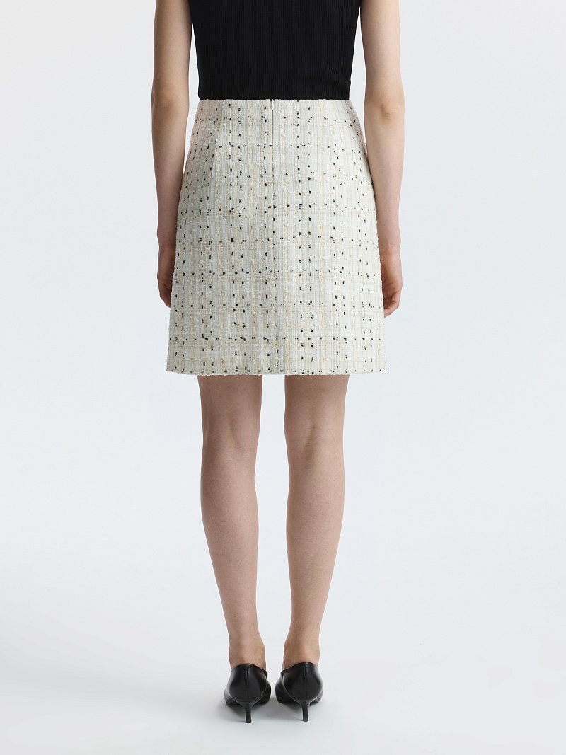 Юбка-трапеция мини