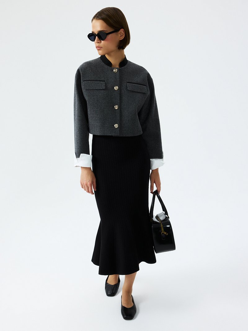 Вязаная юбка-годе