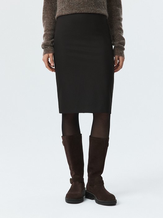 Зауженная юбка-миди: фото №3