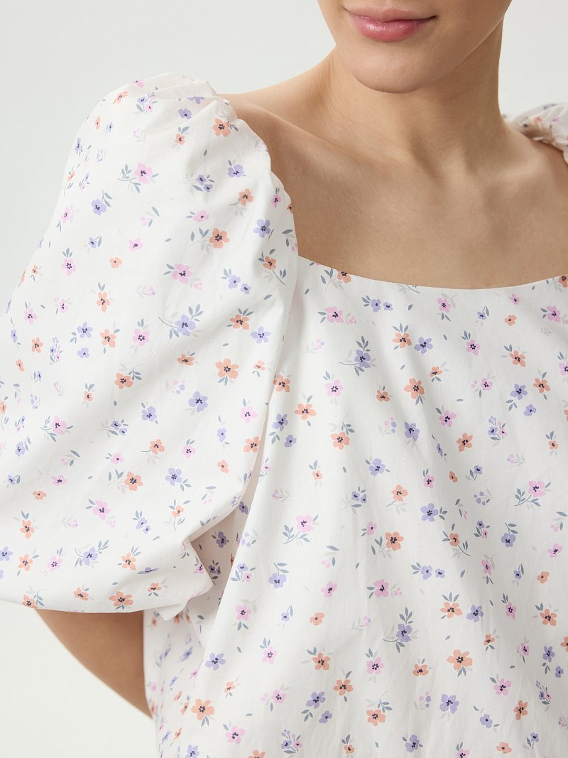 Блуза с цветочным принтом