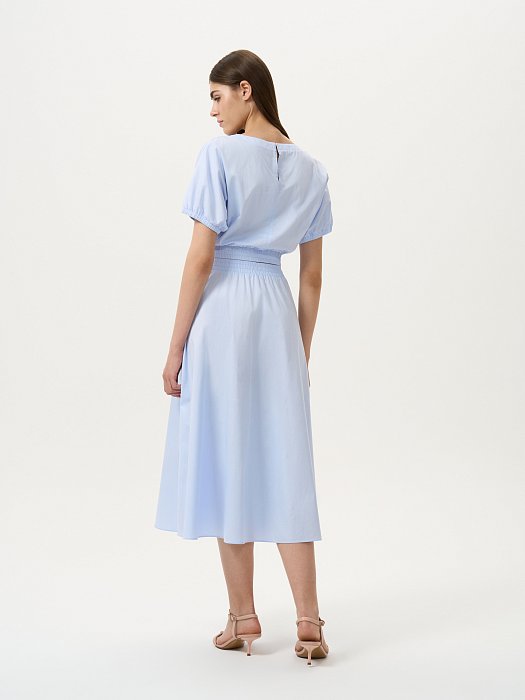 Хлопковый костюм с юбкой: фото №5