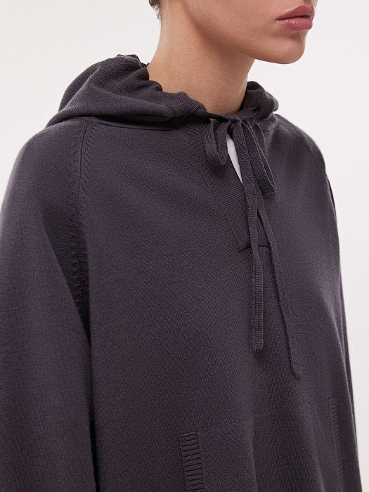 Вязаное худи: фото №3