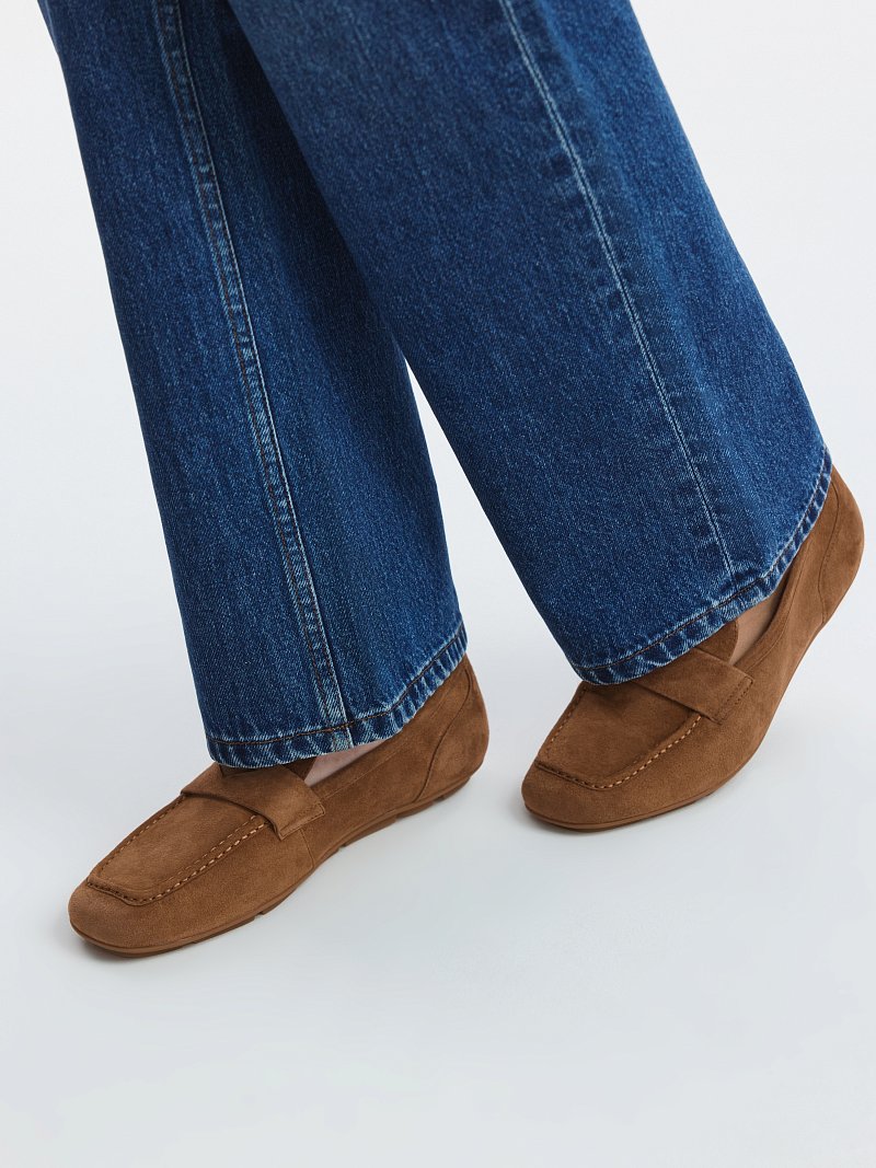 Мокасины из натуральной замши