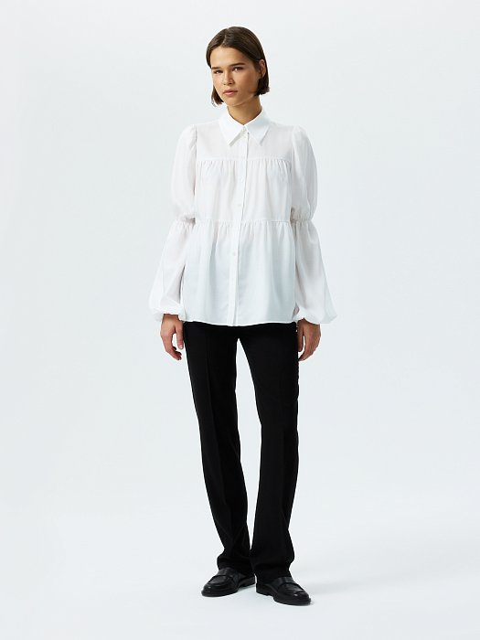 Ярусная блуза из лиоцелла: фото №6