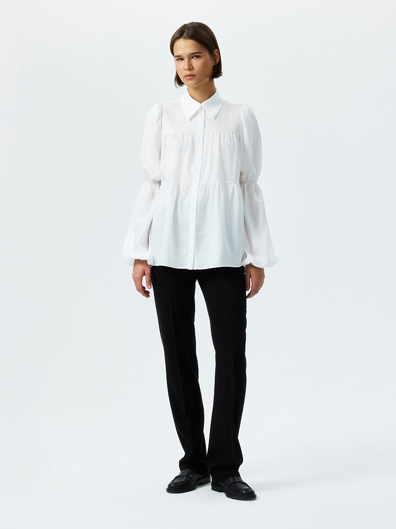 Ярусная блуза из лиоцелла