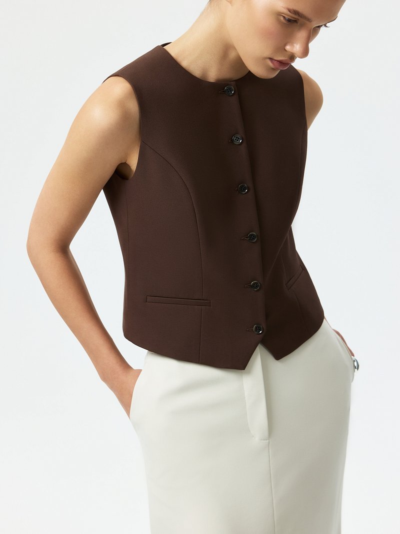Костюмный жилет из хлопка