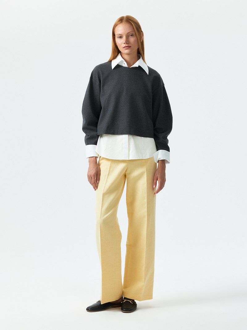 Укороченный свитшот