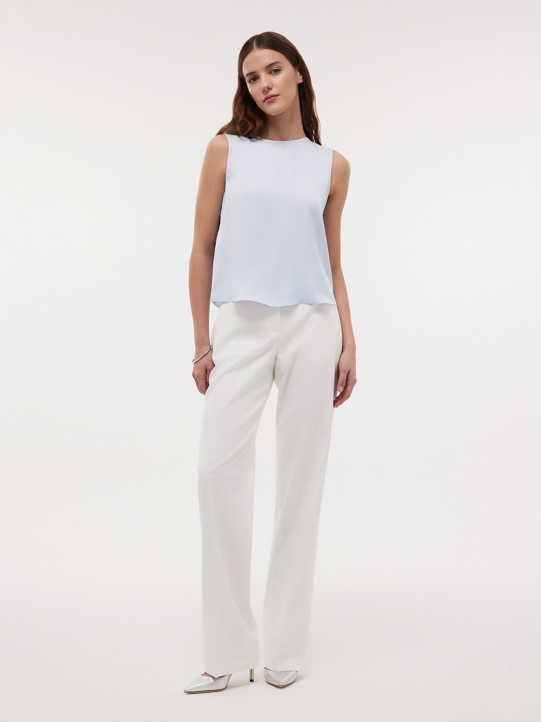 Топ из атласной вискозы: фото №1