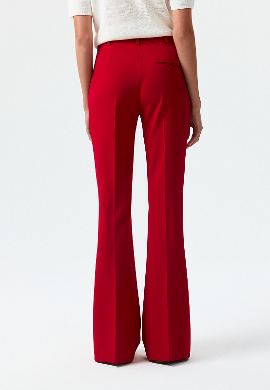 Расклешенные брюки из вискозы