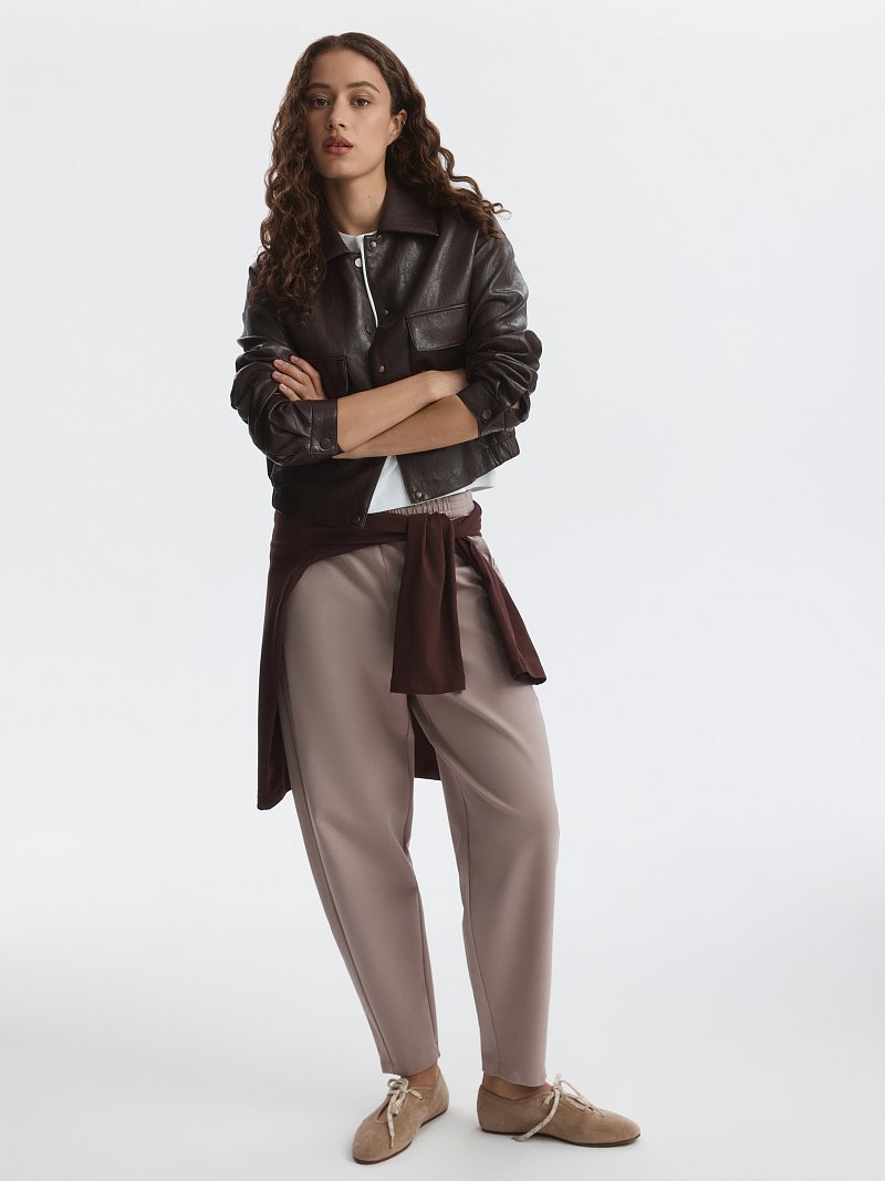 Трикотажные брюки из вискозы