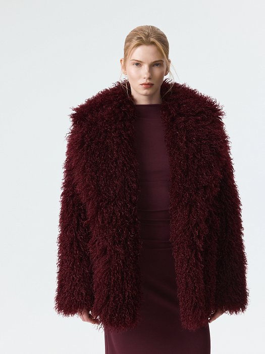 Утепленная шуба из искусственного меха: фото №5