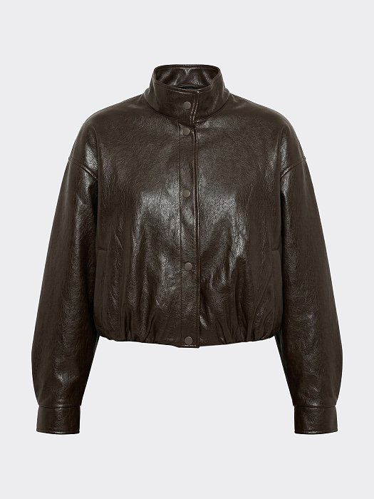 Утепленная куртка из экокожи: фото №7