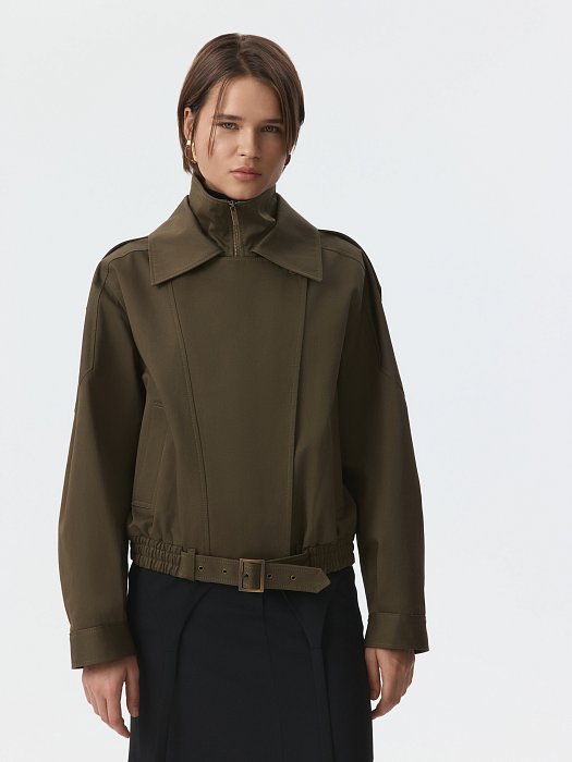 Объемная куртка из хлопка: фото №3