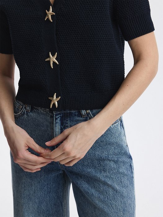 Кардиган с короткими рукавами: фото №4