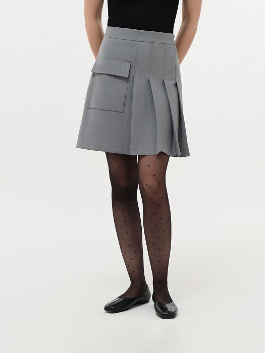 Расклешенная юбка со складками: фото №2