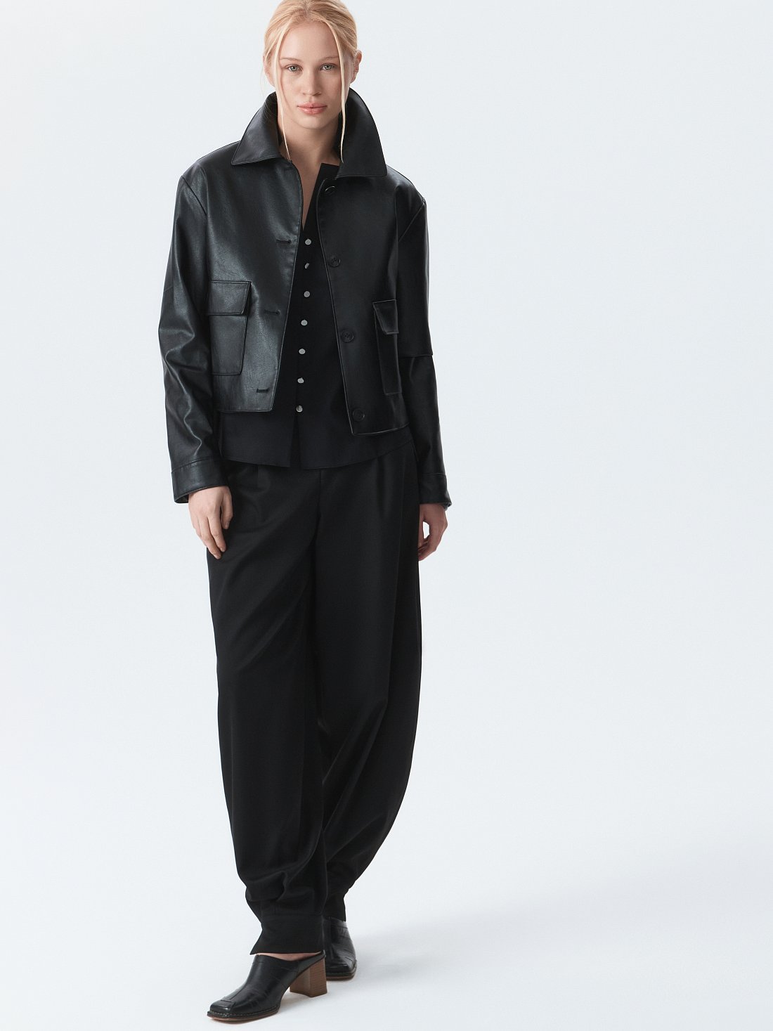 Шаровары из костюмной ткани: фото №1