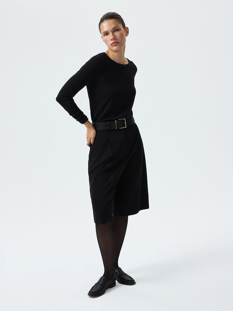 Лонгслив из вискозы и хлопка