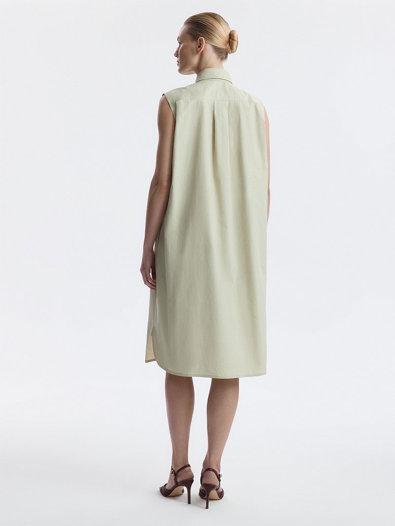 Платье-миди из 100% хлопка