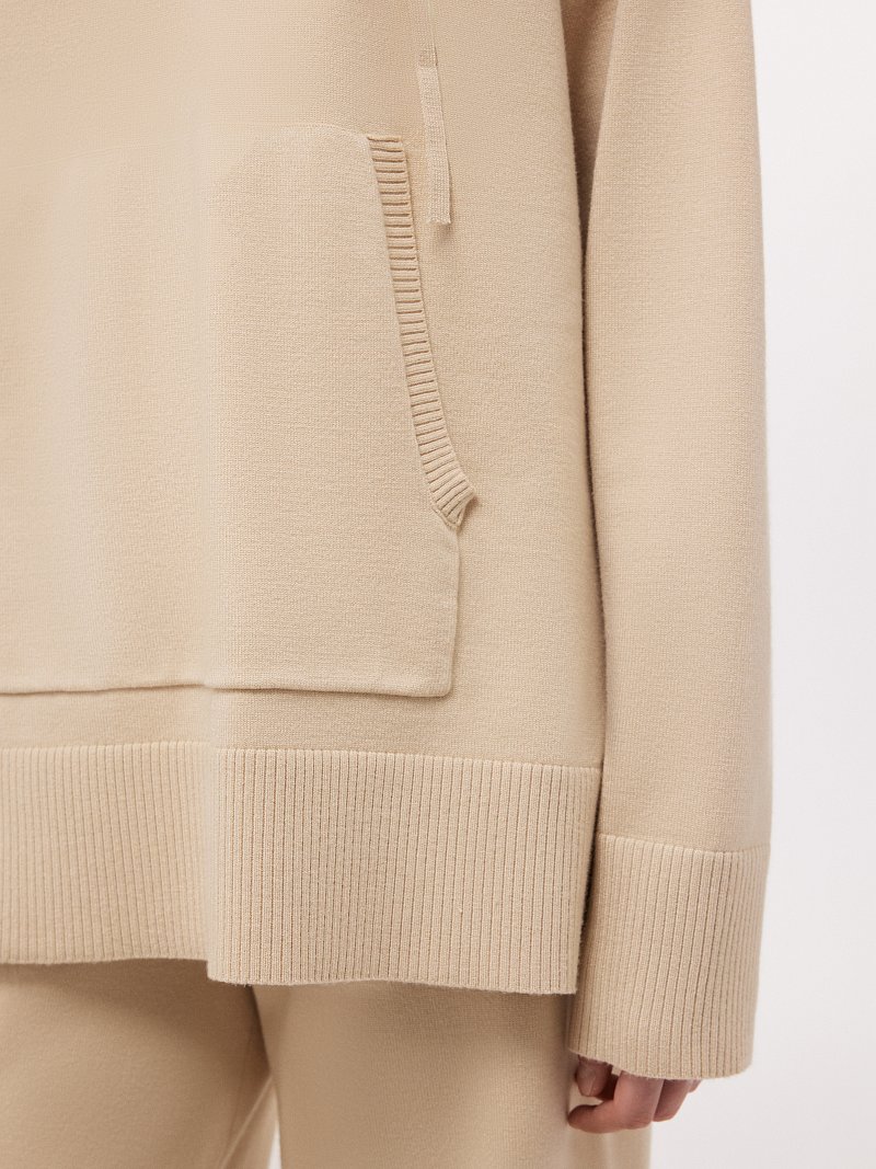 Вязаное худи