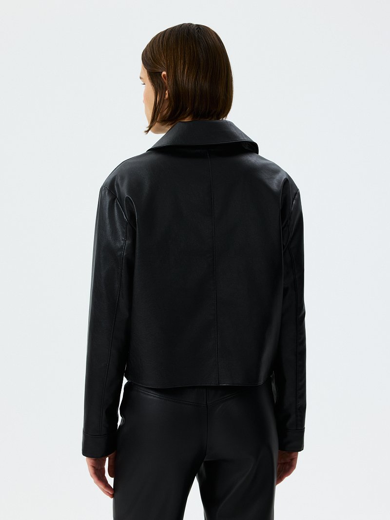 Куртка из искусственной кожи