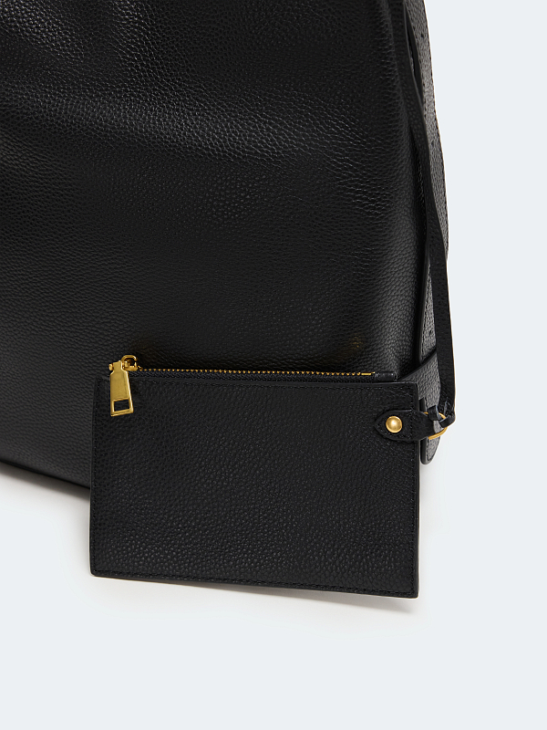 Кожаная сумка с кошельком