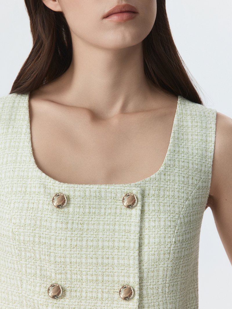 Жилет из твида