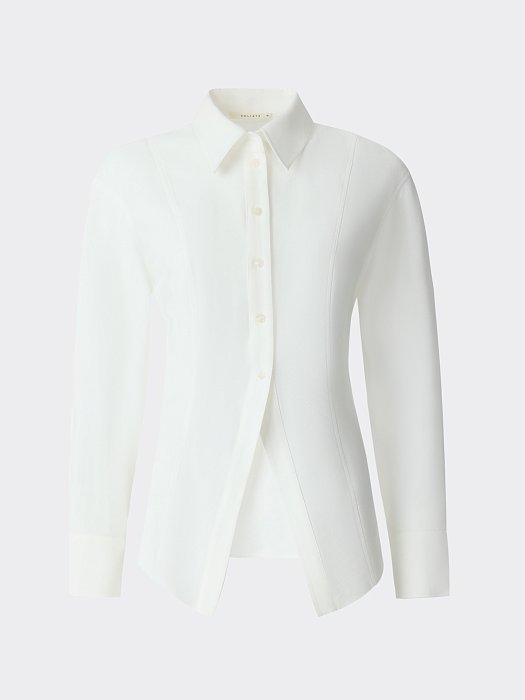 Приталенная рубашка из вискозы: фото №7