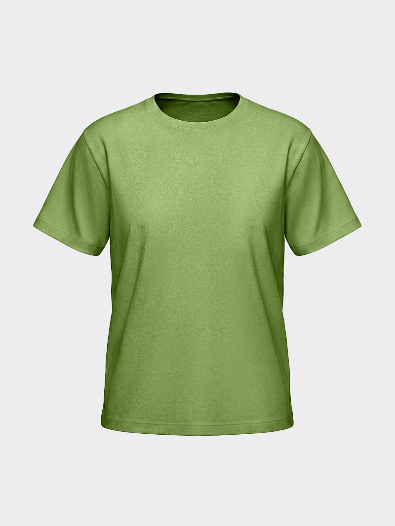 Однотонная футболка из 100% хлопка 