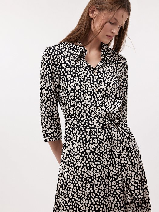 Платье-рубашка с поясом: фото №2