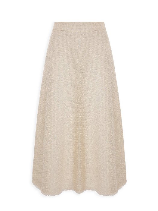 Расклешенная юбка из твида: фото №5