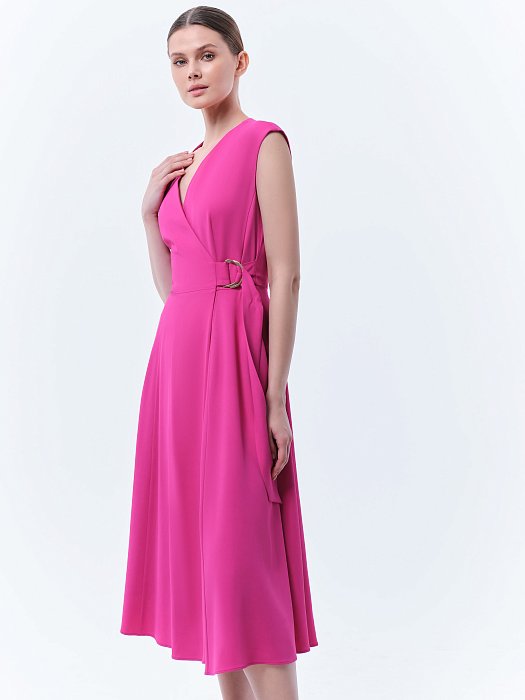 Платье-миди на запах: фото №2