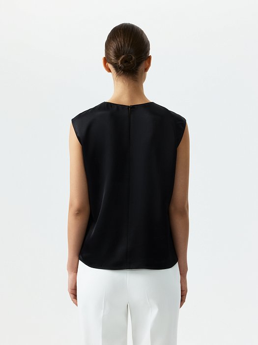 Топ из атласной ткани: фото №4