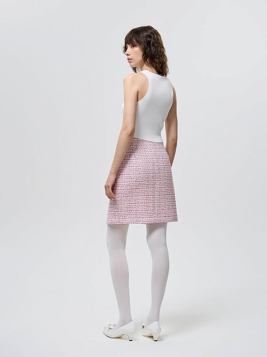 Прямая юбка из твида: фото №7