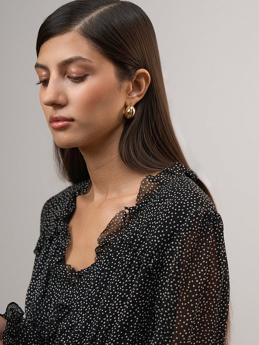 Платье из шифона с принтом: фото №5